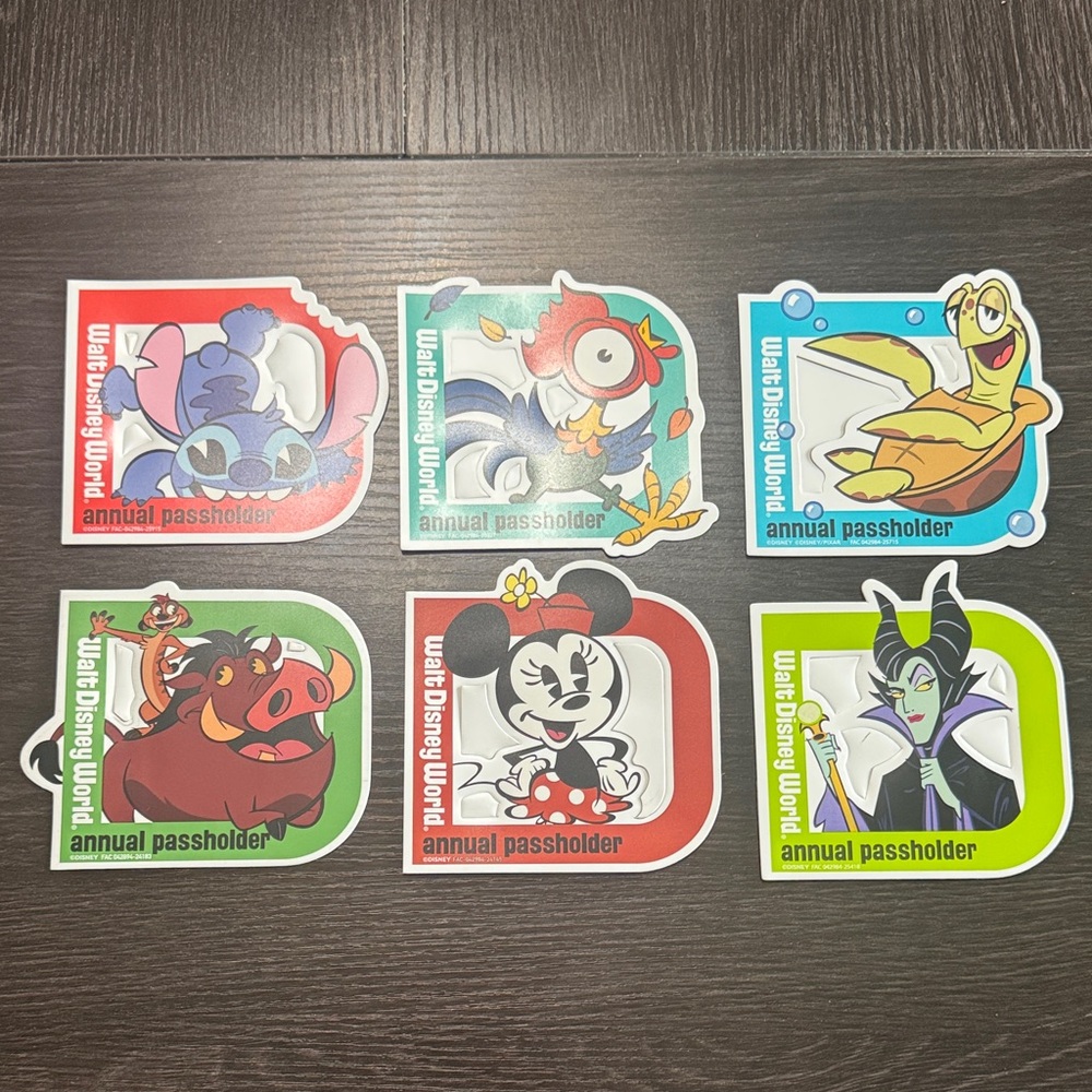 Disney Annual Passholder Magnet Set of 6